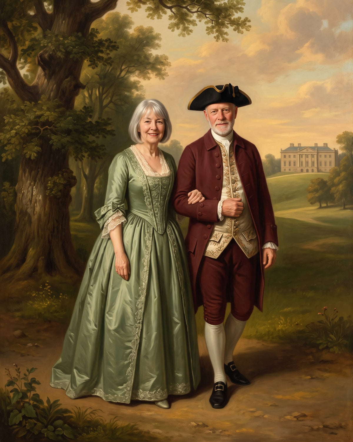 Illustrative example with a fictional sitter