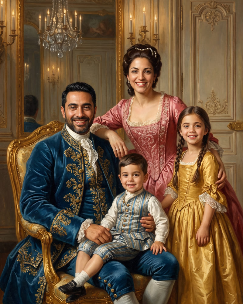 Family of four, Palace Portrait
