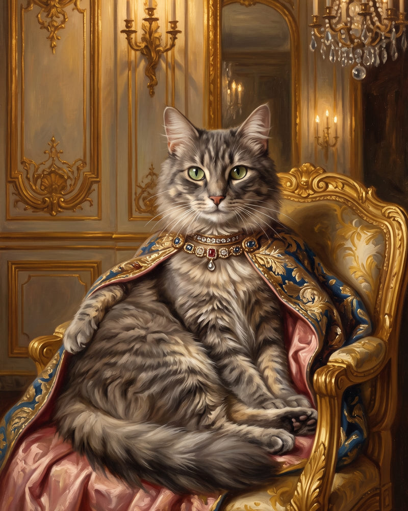 Cat (tabby), Palace Portrait
