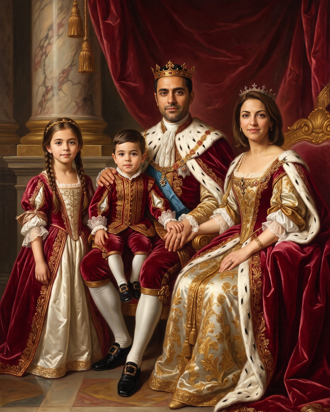 Family of four, Royal Court