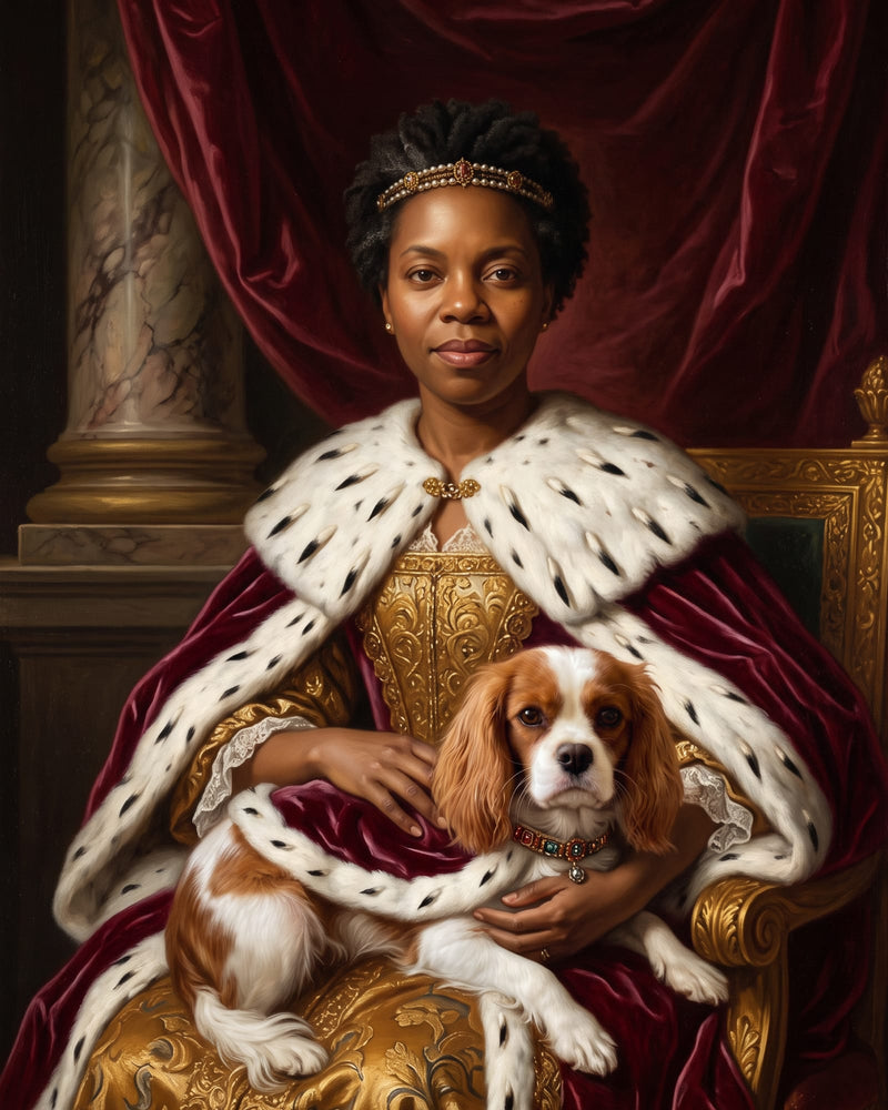 Woman and her dog (spaniel), Royal Court