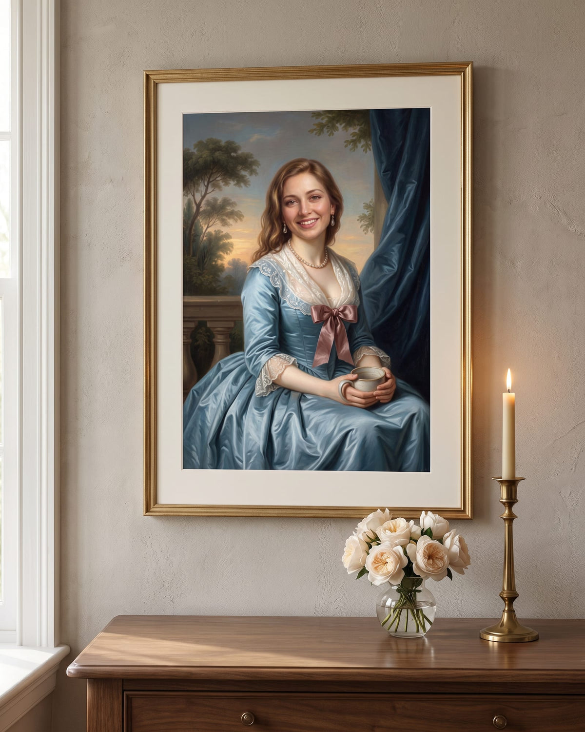 Styling idea: the print shown in a frame of your choice, frame not included